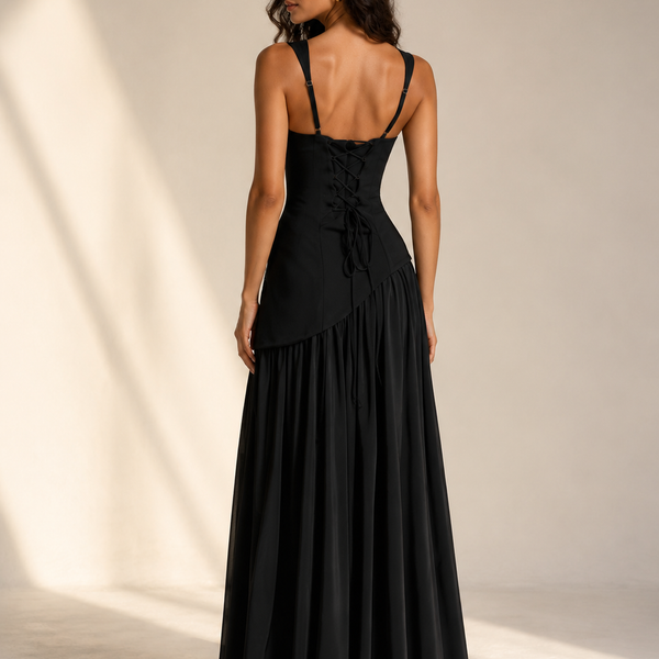 Square-Neck Maxi Dress