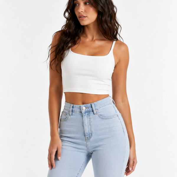 Sculpting High-Waist Flare Denim
