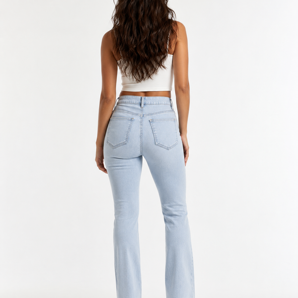 Sculpting High-Waist Flare Denim