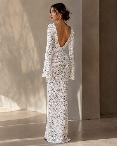 Golden Hour Crochet Maxi Dress