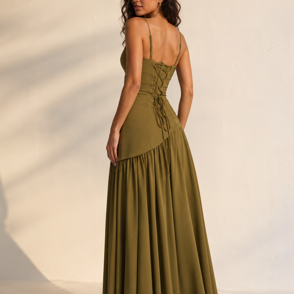 Square-Neck Maxi Dress