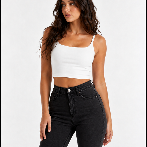 Sculpting High-Waist Flare Denim