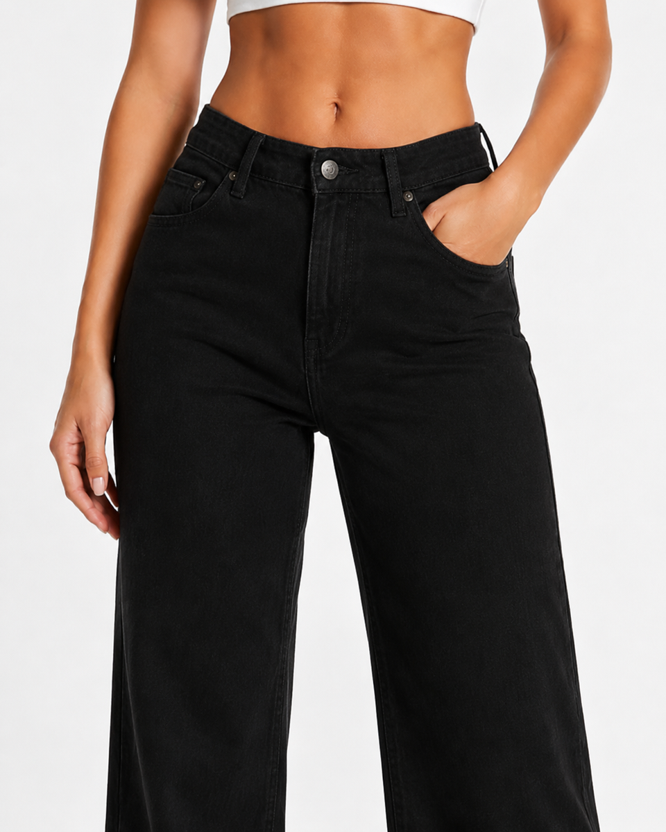 Sculpting High-Waist Flare Denim