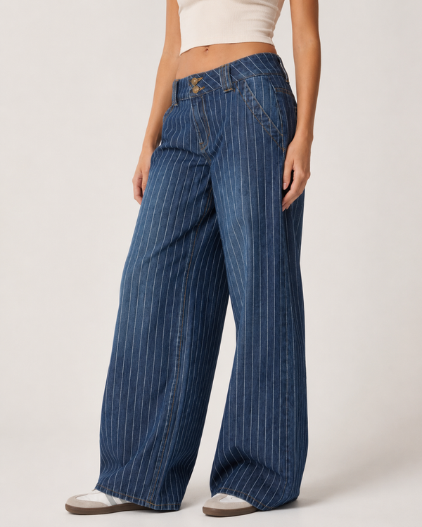 Tailored Wide-Leg Denim