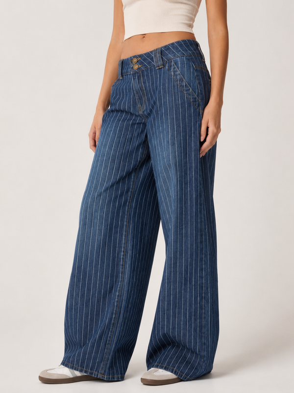 Tailored Wide-Leg Denim