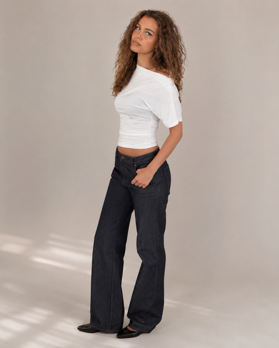 Asymmetric Cut Fitted Top