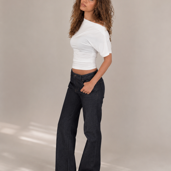Asymmetric Cut Fitted Top