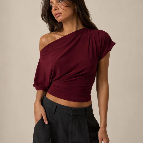 Asymmetric Cut Fitted Top