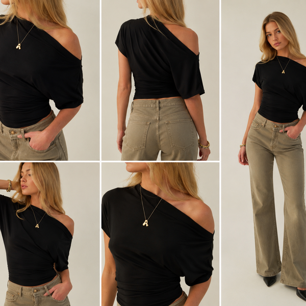 Asymmetric Cut Fitted Top