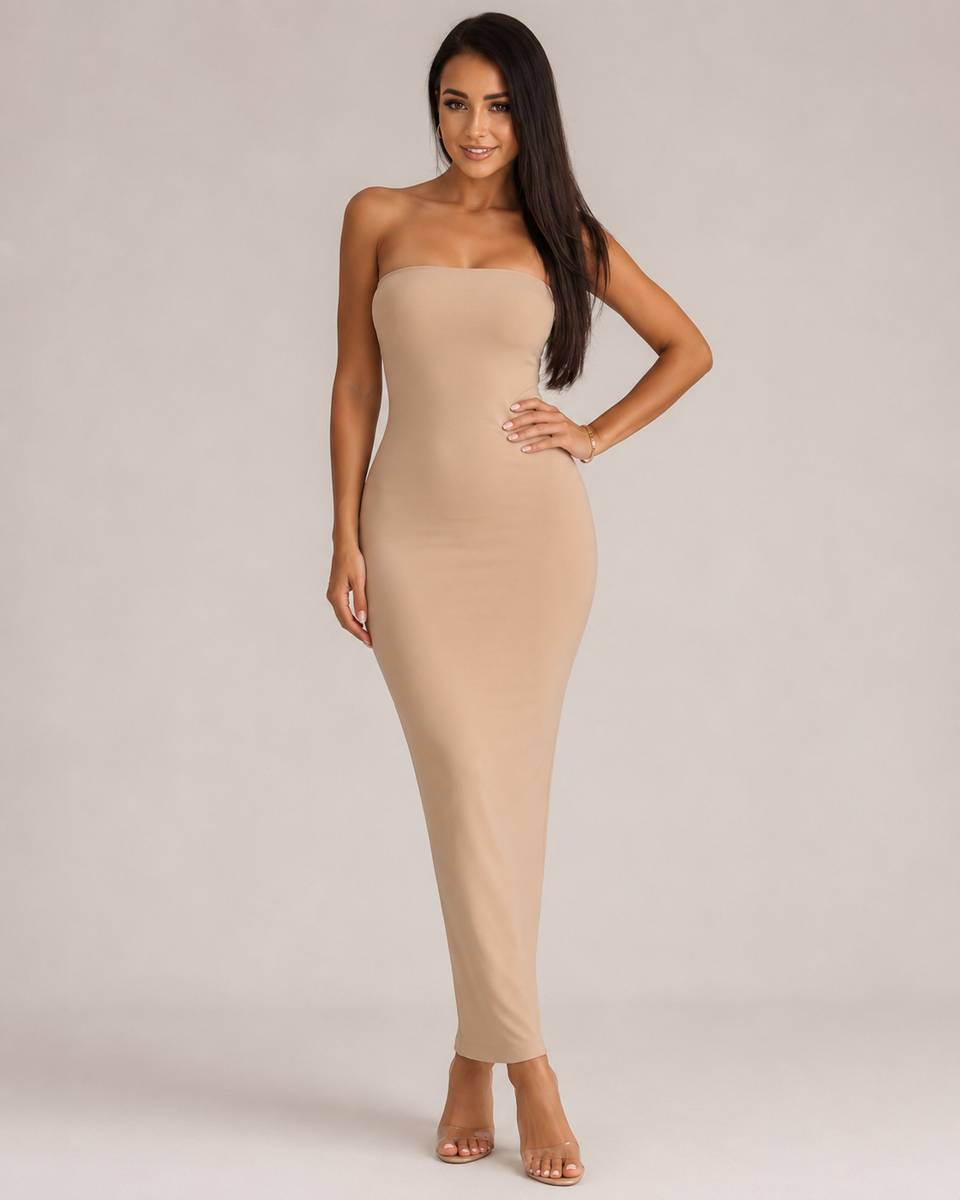 Powerful Strapless Maxi Dress