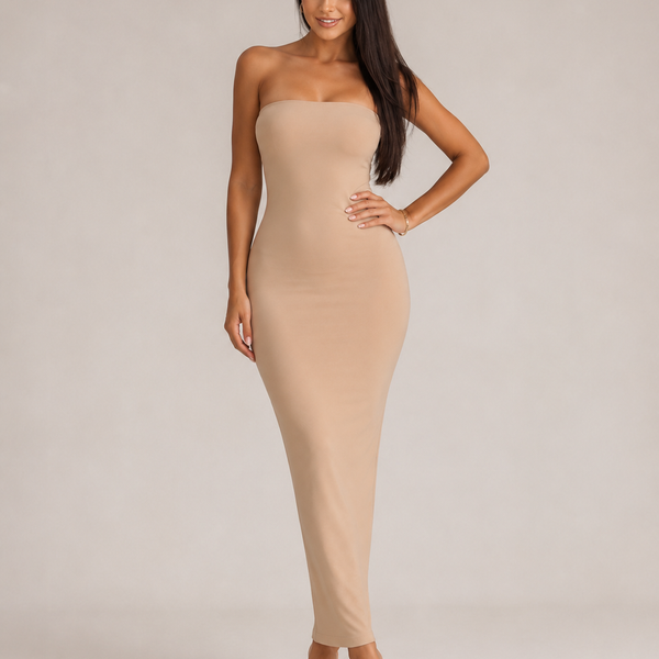 Powerful Strapless Maxi Dress