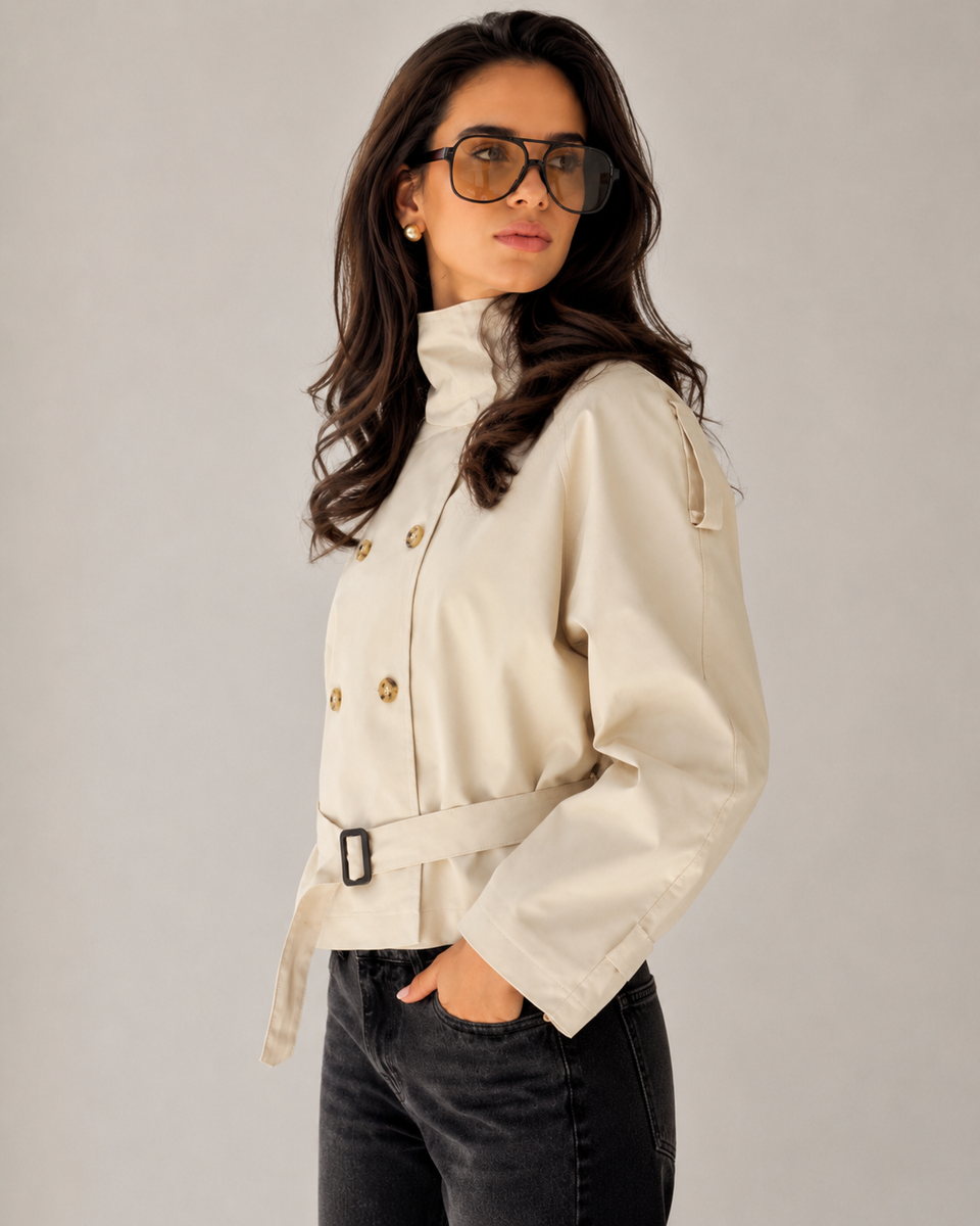 The Cropped Trench Coat